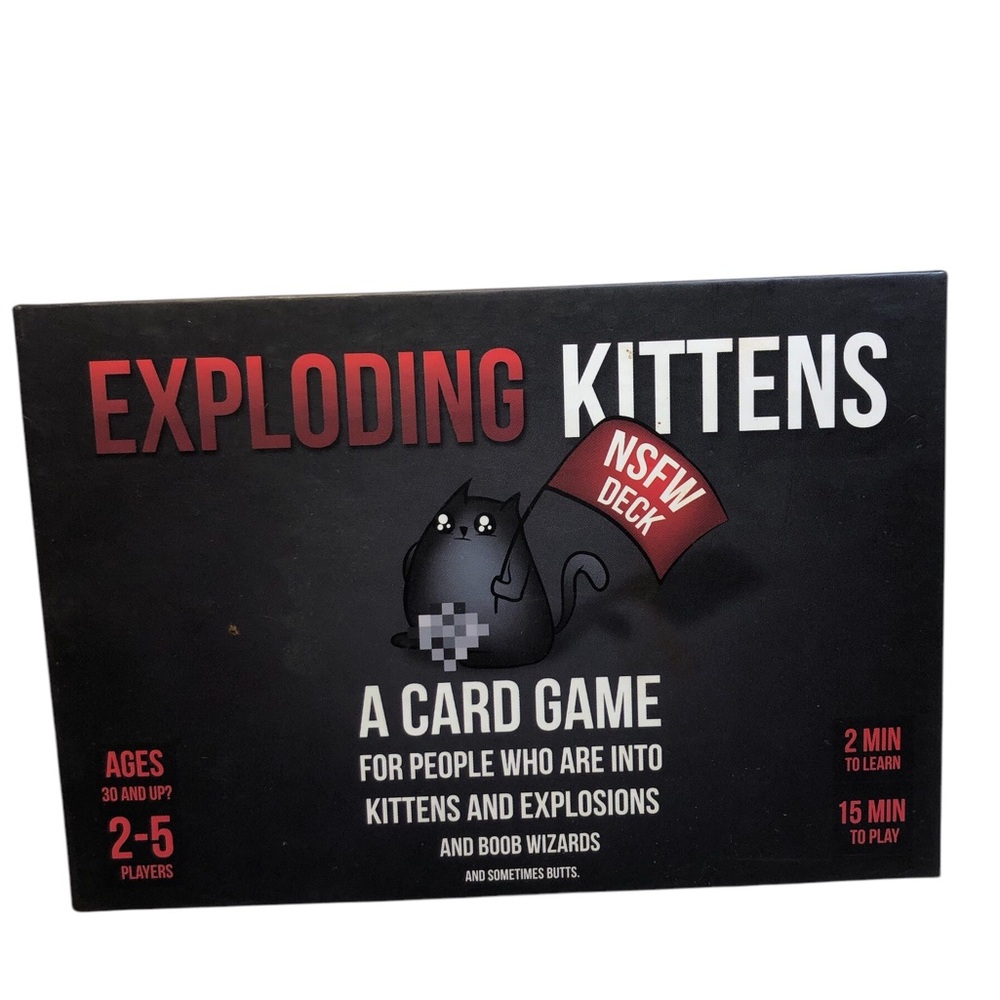 Exploding Kittens NSFW Edition 2-5 players , 18plus